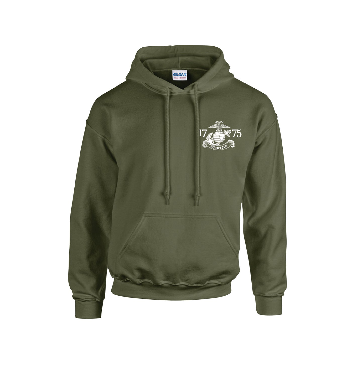 MARINE CORPS AMERICAN ORIGINAL HOODIE- Gun Fire Olive Black