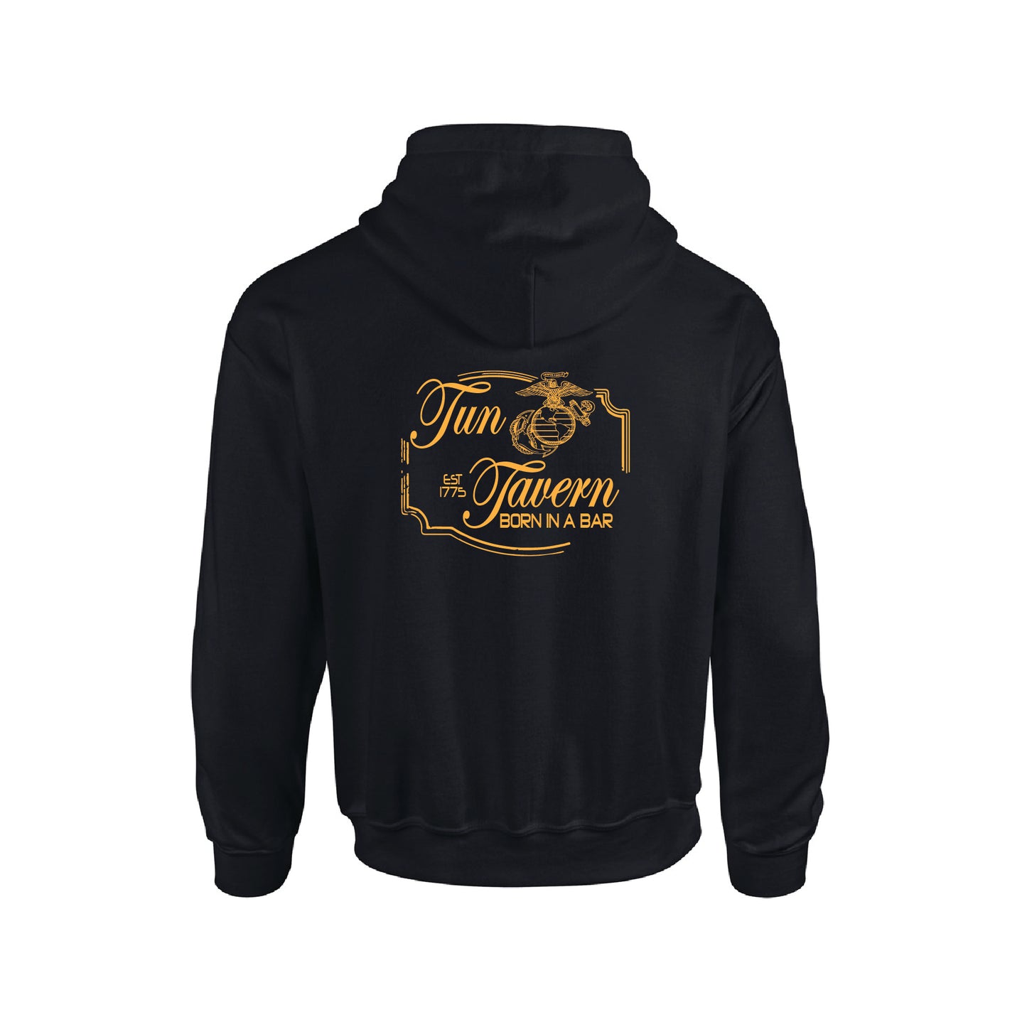 MARINE CORPS AMERICAN ORIGINAL HOODIE- Tun Tavern Black Gold