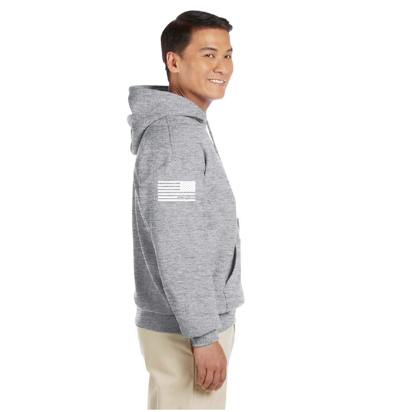 MARINE CORPS AMERICAN ORIGINAL HOODIE- Gun Fire Grey Grey